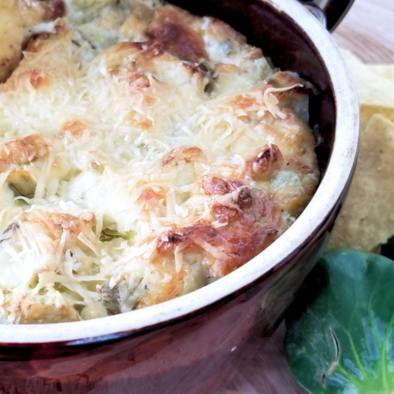 Brussels Sprout and Artichoke Dip