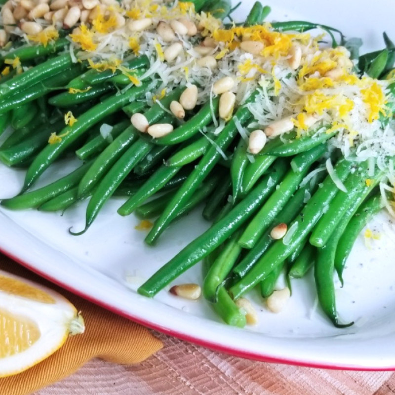 French Green Beans w/ Lemon and Pinenuts