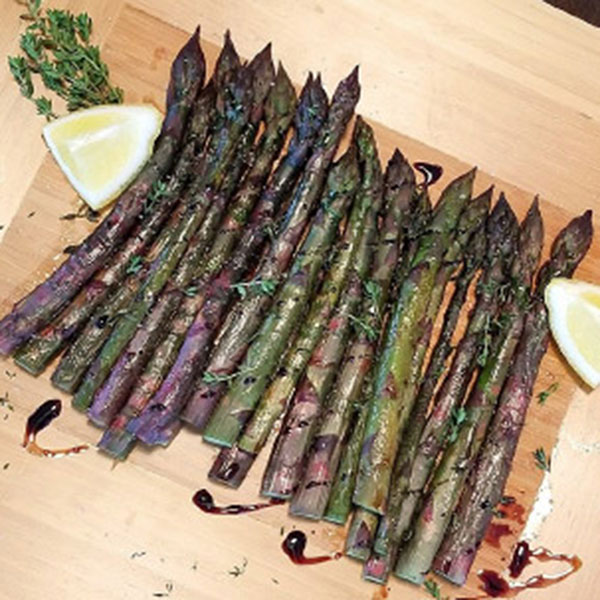 Roasted Purple Asparagus w/Lemon & Thyme
